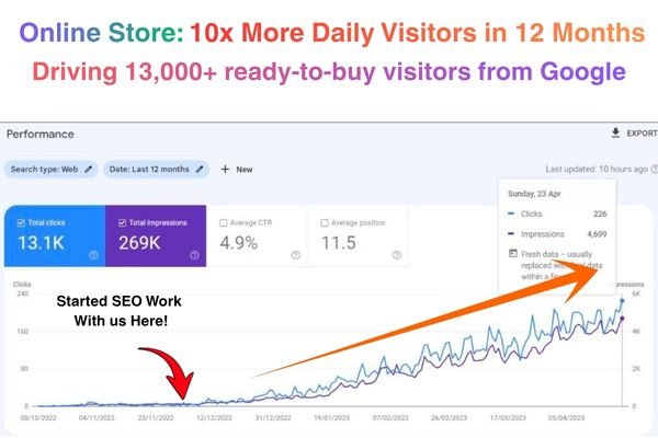 Online Store 10x Daily Visitors